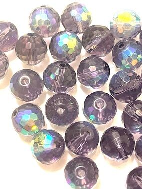 36 Brilliant Purple Beads